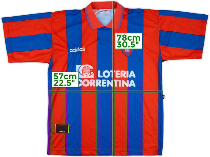 1996-97 CA Huracan Corrientes Match Issue Home Shirt #5