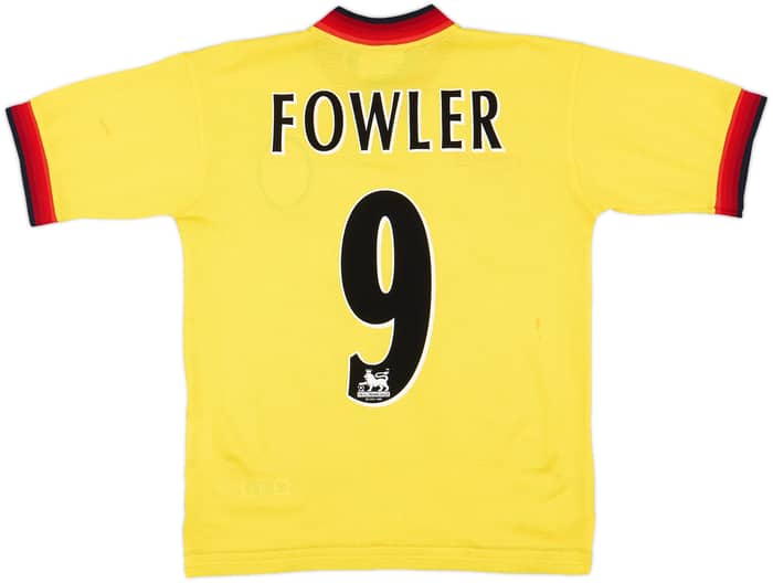 1997-99 Liverpool Away Shirt Fowler #9 - 7/10 - (Y)