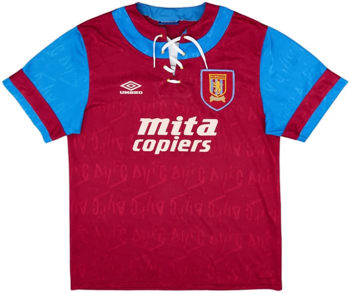 1992-93 Aston Villa Home Shirt - 9/10 - (L)