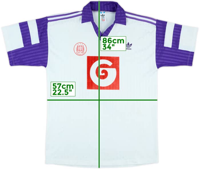 1990-91 Anderlecht Match Issue Home Shirt #6