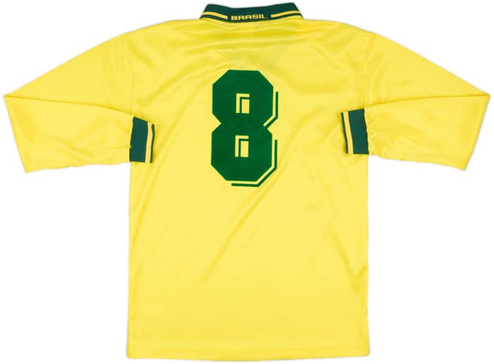 1994 Brazil Match Issue Home Shirt #8