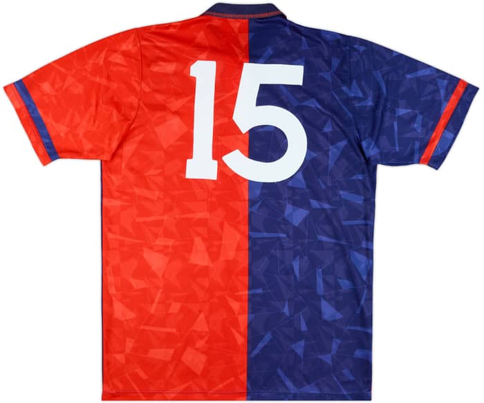 1990-91 Cagliari Match Issue Home Shirt #15