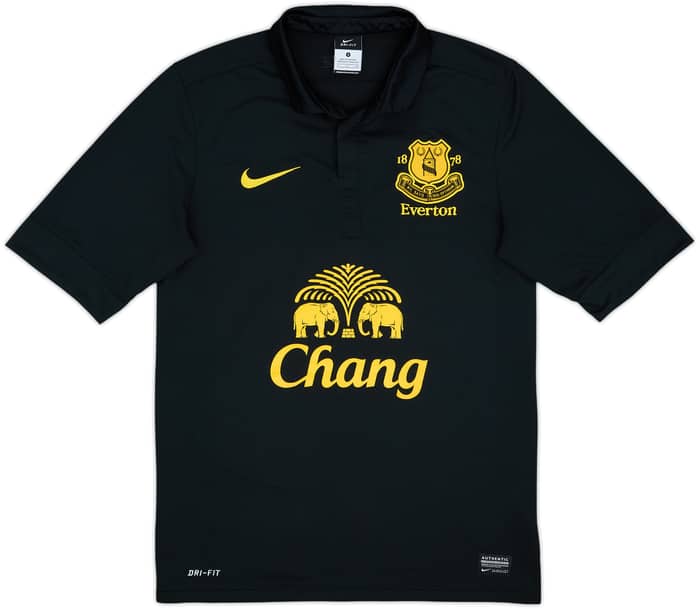 2012-13 Everton Away Shirt Baines #3 - 10/10 - (S)