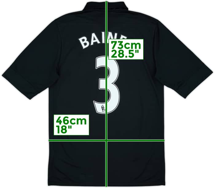 2012-13 Everton Away Shirt Baines #3 - 10/10 - (S)