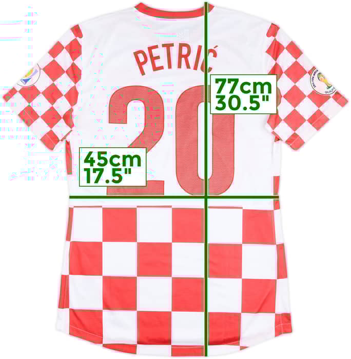 2012-13 Croatia Player Issue Home Shirt Petric #20 - 8/10 - (L)