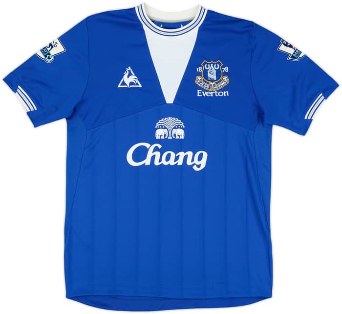 2009-10 Everton Home Shirt Heitinga #5 - 8/10 - (M)