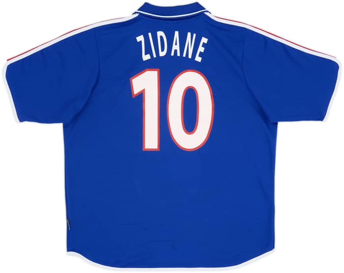 2000-02 France Home Shirt Zidane #10 - 8/10 - (XL)