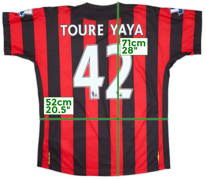 2011-12 Manchester City Away Shirt Toure Yaya #42 (L)