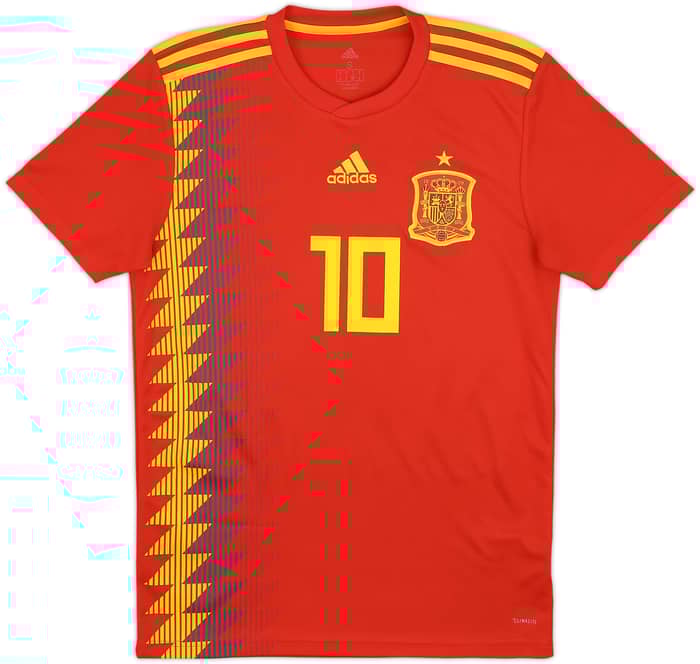 2018-19 Spain Home Shirt Thiago #10 - 9/10 - (S)