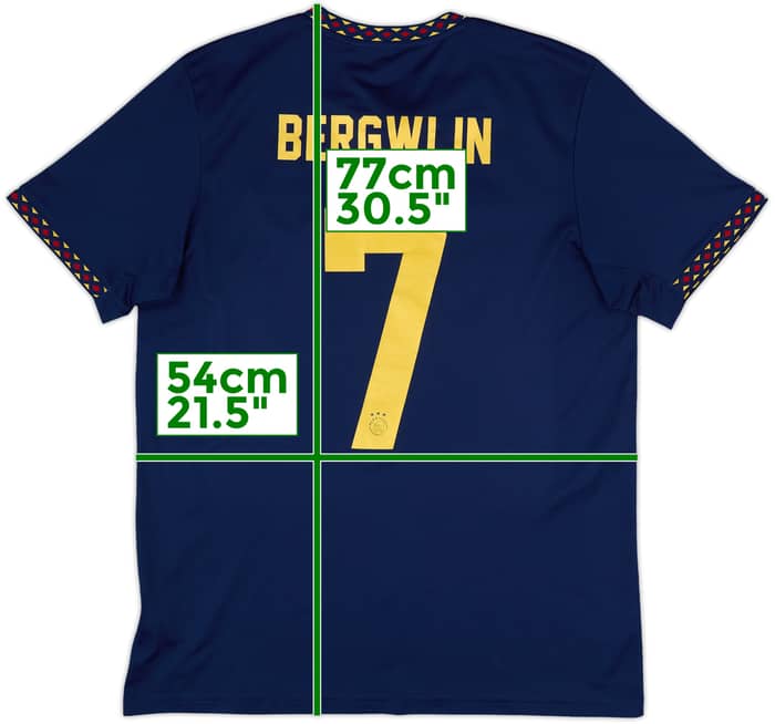 2022-23 Ajax Away Shirt Bergwijn #7 - 9/10 - (L)