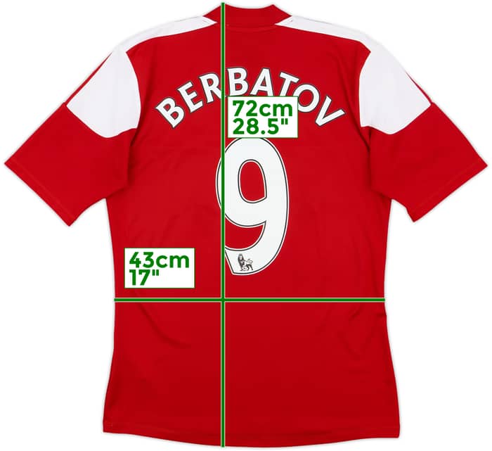 2013-15 Fulham Away Shirt Berbatov #9 - 7/10 - (S)