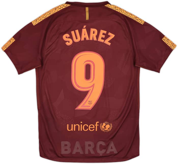2017-18 Barcelona Third Shirt Suarez #9 - 8/10 - (S)