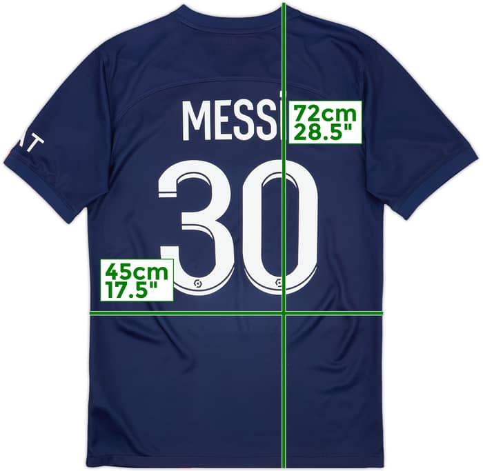 2022-23 Paris Saint-Germain Home Shirt Messi #30 - 8/10 - (M)