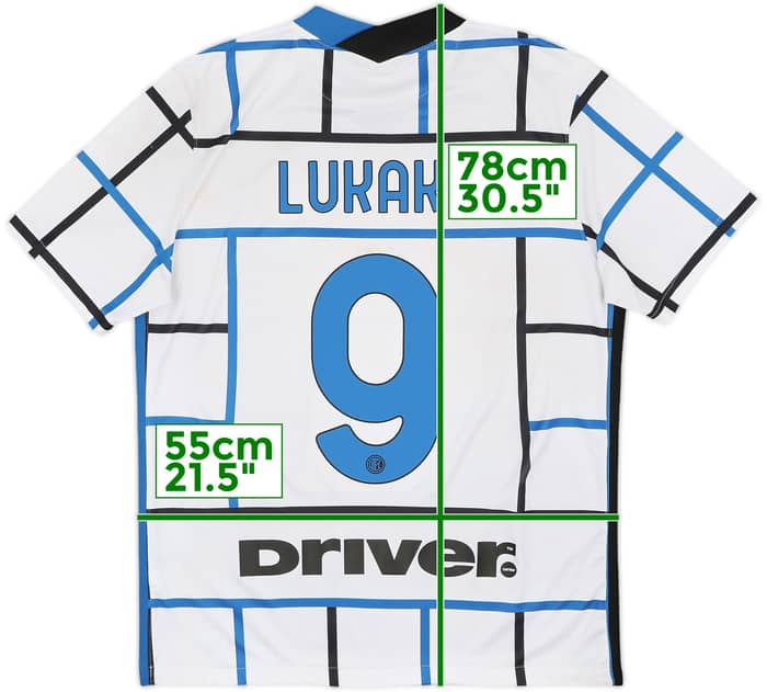 2020-21 Inter Milan Away Shirt Lukaku #9 - 7/10 - (L)