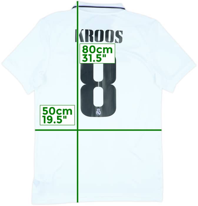 2022-23 Real Madrid Home Shirt Kroos #8 - 9/10 - (M)