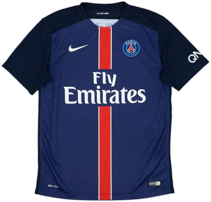 2015-16 Paris Saint-Germain Home Shirt Ibrahimovic #10 - 9/10 - (M)