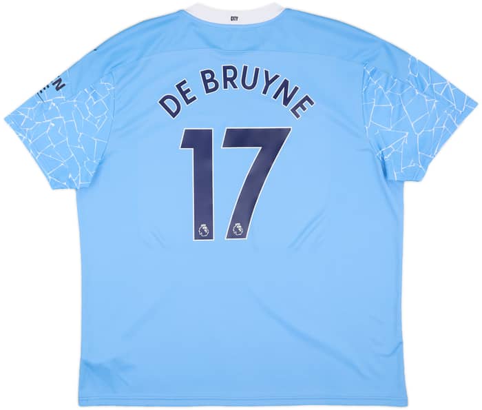 2020-21 Manchester City Home Shirt De Bruyne #17 - 10/10 - (3XL)