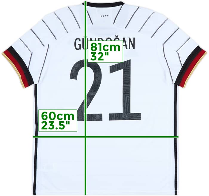 2020-21 Germany Home Shirt Gundogan #21 - 10/10 - (XL)