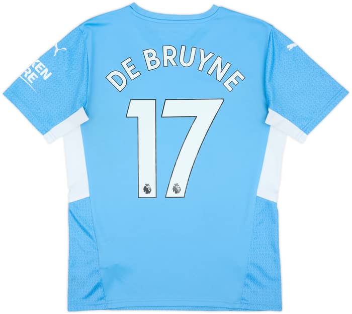 2021-22 Manchester City Home Shirt De Bruyne #17 - 7/10 - (M)