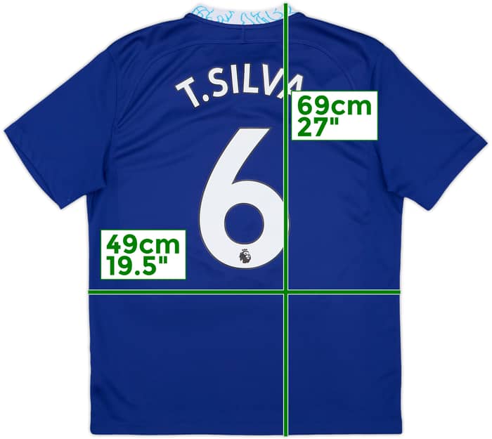 2022-23 Chelsea Home Shirt T.Silva #6 - 10/10 - (M)