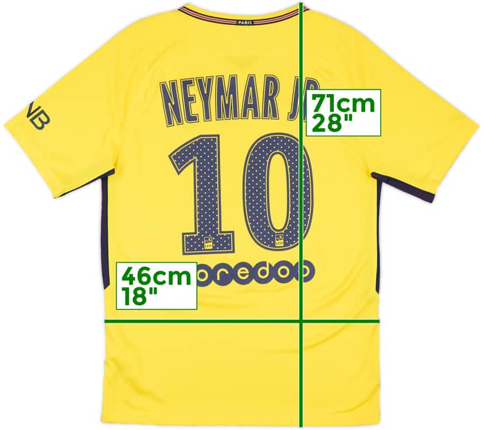 2017-18 Paris Saint-Germain Away Shirt Neymar Jr #10 - 8/10 - (S)