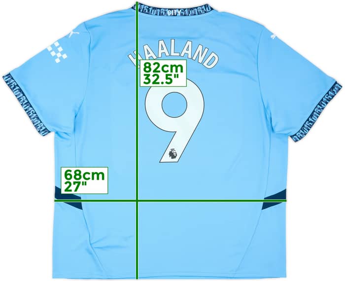2024-25 Manchester City Home Shirt Haaland #9 - 8/10 - (3XL)