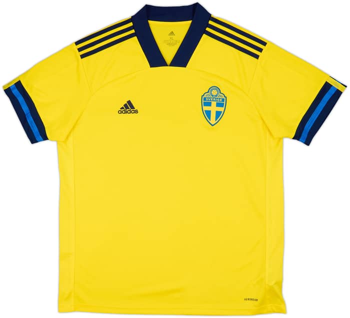 2020-21 Sweden Home Shirt - 7/10 - (XL)