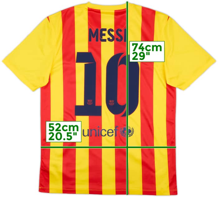 2013-15 Barcelona Basic Away Shirt Messi #10 - 10/10 - (M)