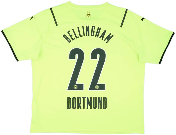 2021-22 Borussia Dortmund European Home Shirt Bellingham #22 - 8/10 - (XXL)