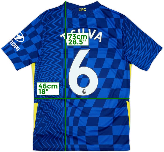 2021-22 Chelsea Home Shirt T.Silva #6 - 10/10 - (M)