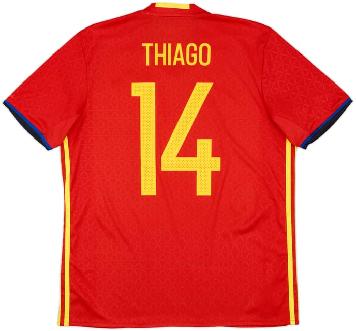 2016-17 Spain Home Shirt Thiago #14 - 10/10 - (L)