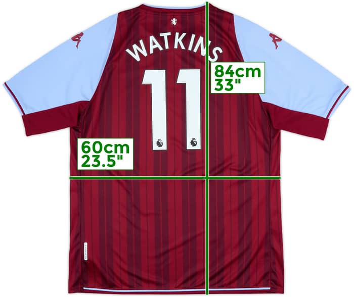 2021-22 Aston Villa Home Shirt Watkins #11 - 8/10 - (XXL)