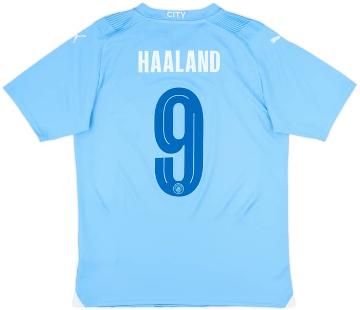 2023-24 Manchester City Home Shirt Haaland #9 - 10/10 - (M)