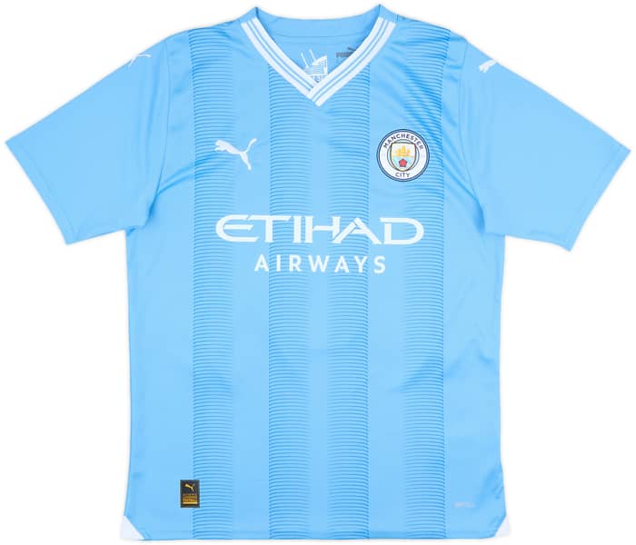 2023-24 Manchester City Home Shirt Haaland #9 - 10/10 - (M)