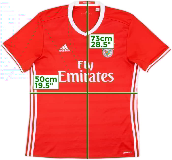 2016-17 Benfica Home Shirt - 7/10 - (L)