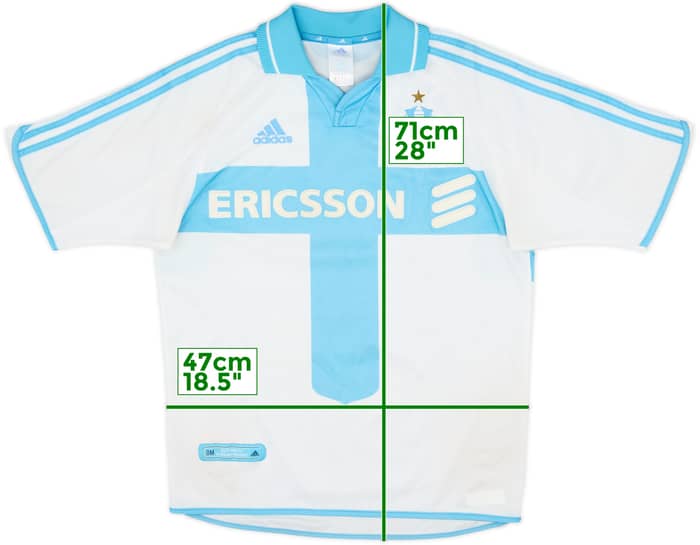 2000-01 Olympique Marseille Home Shirt - 7/10 - (S)