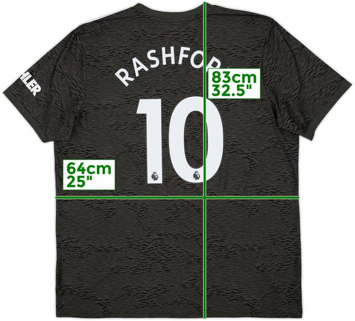2020-21 Manchester United Away Shirt Rashford #10 - 10/10 - (XXL)