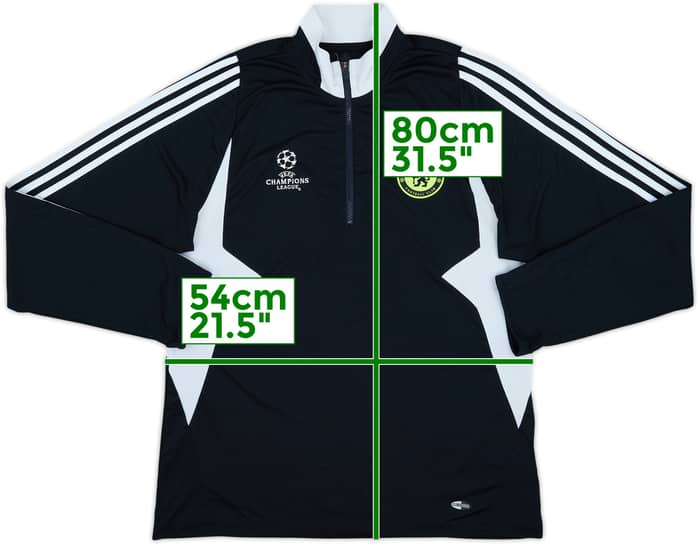 2007-08 Chelsea adidas CL 1/4 Zip Drill Top - 7/10 - (L)