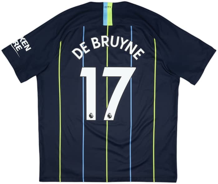 2018-19 Manchester City Away Shirt De Bruyne #17 - 8/10 - (XL)