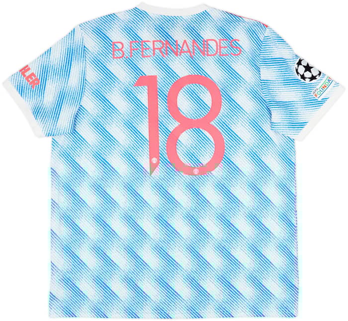 2021-22 Manchester United Away Shirt B.Fernandes #18 - 8/10 - (XXL)