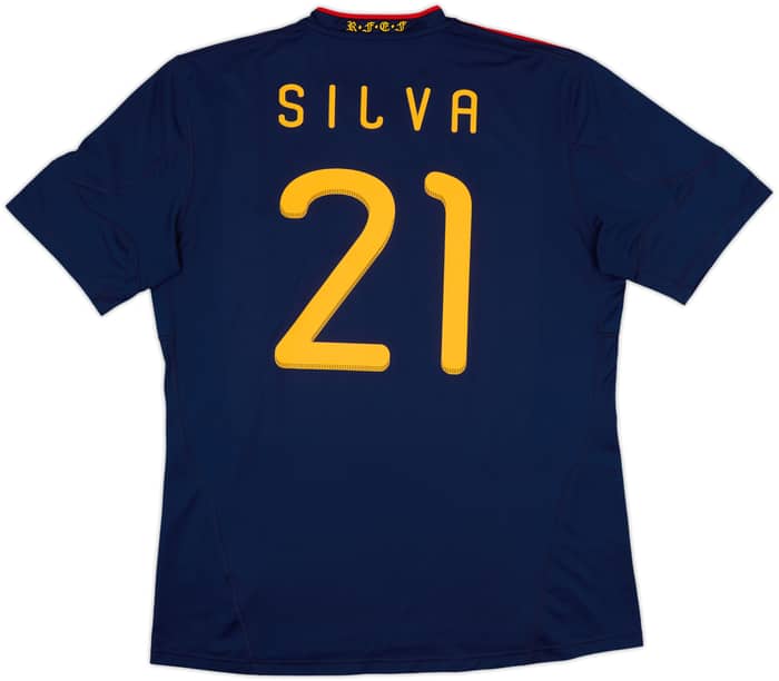 2010-11 Spain Away Shirt Silva #21 - 10/10 - (XL)
