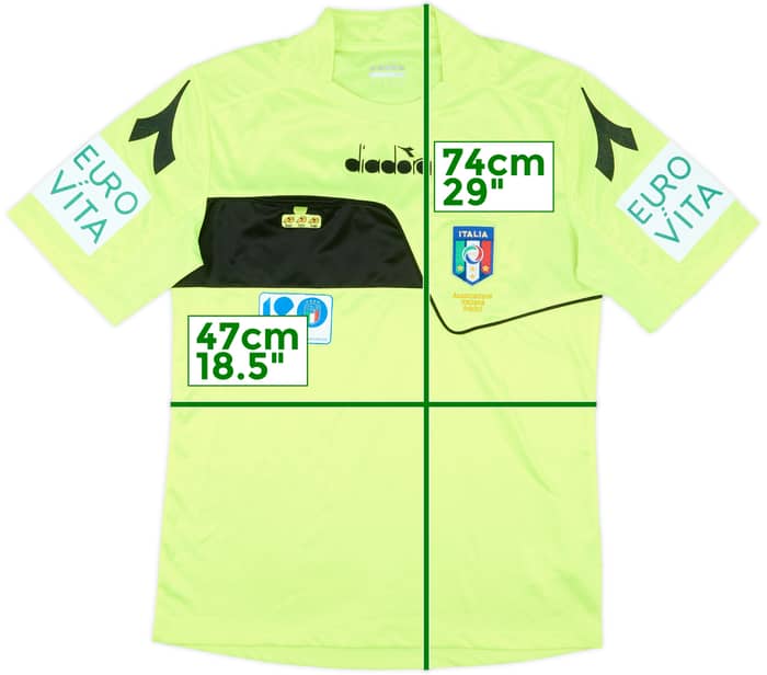 2018-19 Italy Diadora Referee Shirt - 9/10 - (S)