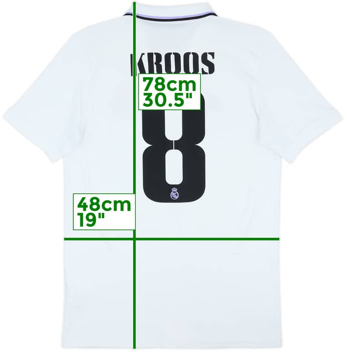 2022-23 Real Madrid Home Shirt Kroos #8 - 7/10 - (M)