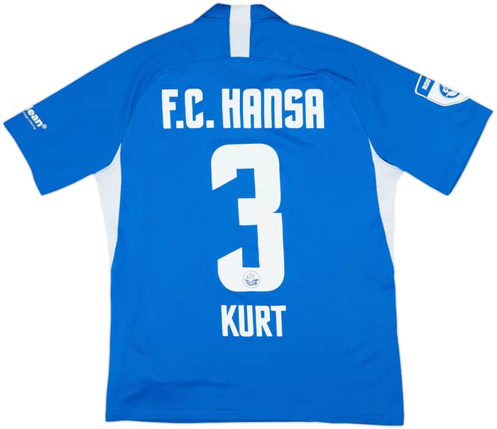 2021-22 Hansa Rostock Home Shirt Kurt #3 - 8/10 - (M)