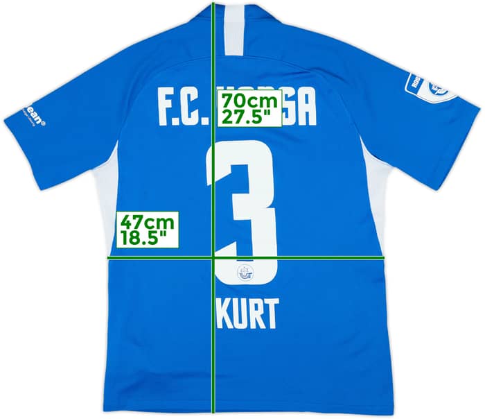 2021-22 Hansa Rostock Home Shirt Kurt #3 - 8/10 - (M)