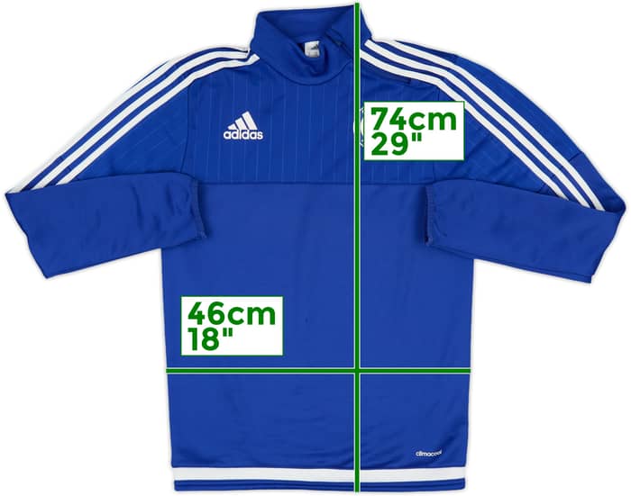 2015-16 Chelsea adidas 1/4 Zip Drill Top - 5/10 - (XS)
