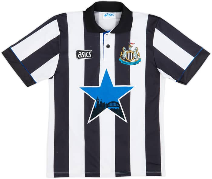 1993-95 Newcastle Home Shirt Cole #9 - 7/10 - (S)