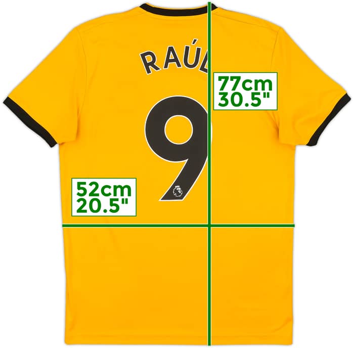 2018-19 Wolves Home Shirt Raul #9 - 8/10 - (M)