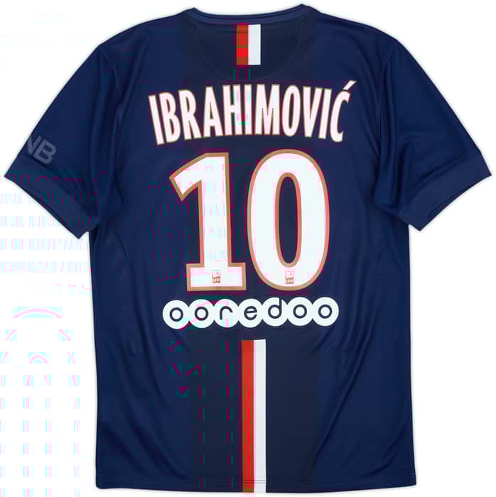 2014-15 Paris Saint-Germain Home Shirt Ibrahimovic #10 - 6/10 - (S)