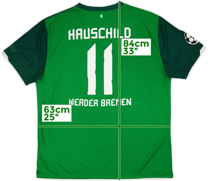 2010-11 Werder Bremen Home Shirt Hauschild #11 - 5/10 - (XXL)